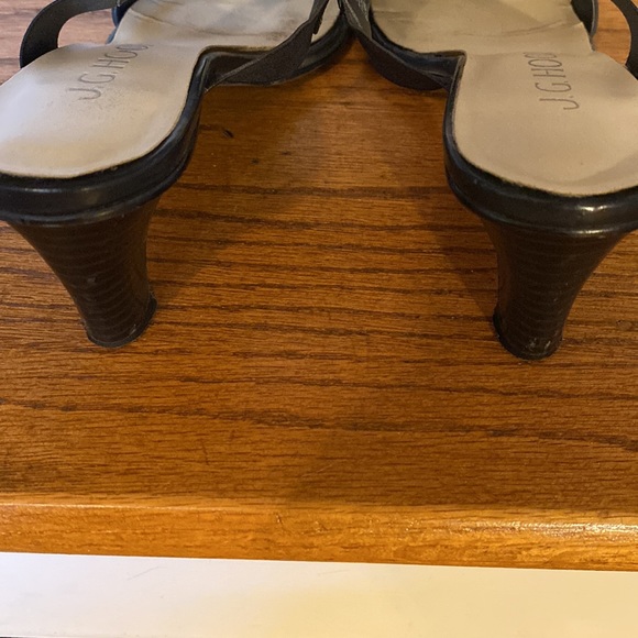 Navy Heeled Sandals - Picture 3 of 6